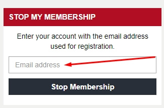 Image of the form to receive your login info